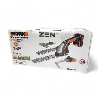 WORX 20V Akku Gras-, Unkraut- und Strauchschere WG801E.5, PowerShare, Heckensche