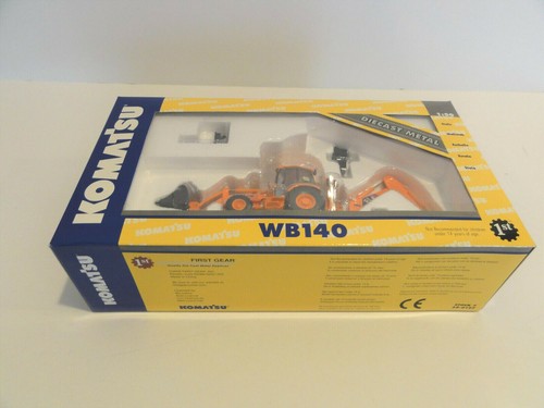 FIRST GEAR 59-0197 KOMATSU WB140 Backhoe Loader w/Tools "IOWA" 1:50 "NEW" - Picture 5 of 5