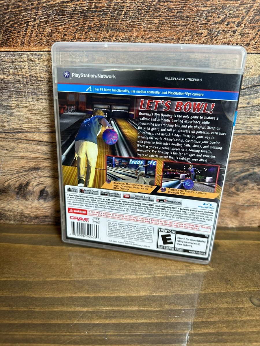 Brunswick Pro Bowling PS3 (Sony PlayStation 3, 2010) CIB