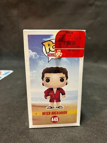 Funko Pop BayWatch Mitch Buchanon Vinyl Figure with Stickers attached, EX - Picture 7 of 7