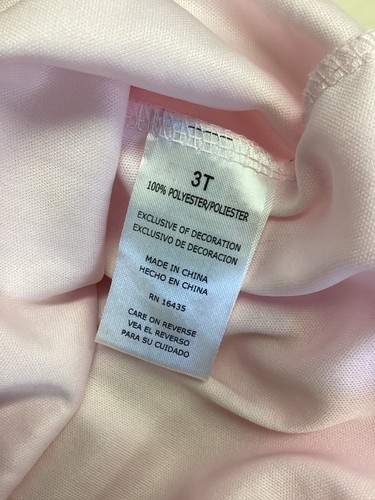 Nannette Pink Flower Petal Button Dress toddler girls sz 3T - Picture 8 of 10