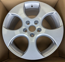 1x SILVER GENUINE VW MONZA GOLF GTI GTD CADDY 17" ALLOY WHEEL 1K0601025BB