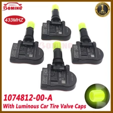 NEW 4PCS TPMS TIRE PRESSURE SENSOR FOR TESLA MODEL 3 S X 433MHZ 1074812-00-A/B