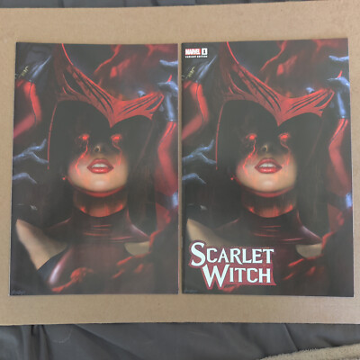 Scarlet Witch #1 BossLogic Whatnot Exclusive Trade + Virgin SET