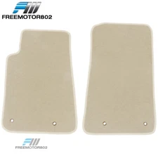 Fits 10-15 Chevrolet Camaro 2PCS Car Floor Mats Liner Carpet Front Nylon Beige