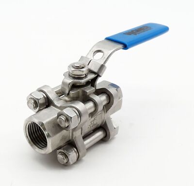 Heavy Fittings SF Wagner 1/2'' DN15 PN64 1.4408 Female Thread Ball Valve -Unused-
