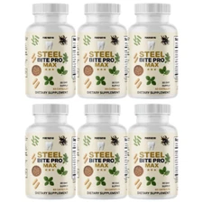 Steel Bite Pro Nutritional Support for Gum & Dental Health Supplement, 6 Packs