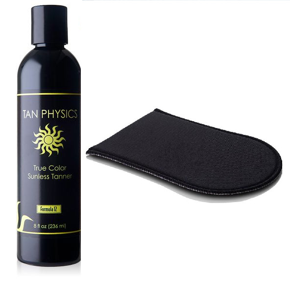 Tan Physics True Color Sunless Self Tanner Lotion - Tanning Mitt Included! 