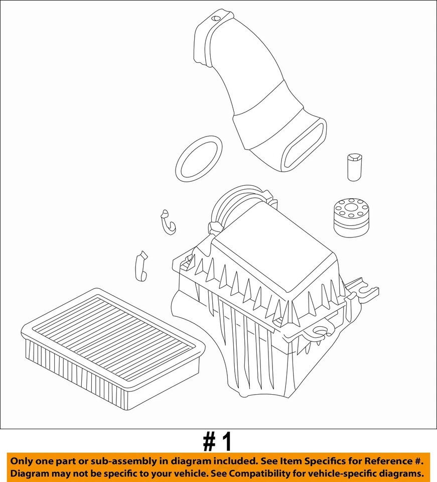 Conjunto de purificador de ar usado serve: 2002 BMW X5 3.0 grau A - Imagem 4 de 4