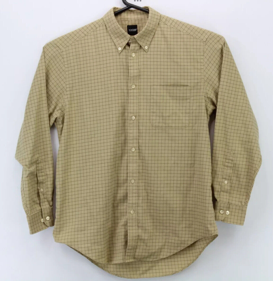 Slates Dockers Shirt Mens M Medium Casual Dress Button Up LS Multi Check