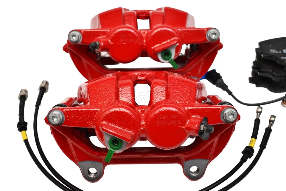 Front Golf 8 GTI Clubsport 2piston Brake calipers 5WA615123D 5WA615124D Red - Image 2 of 4