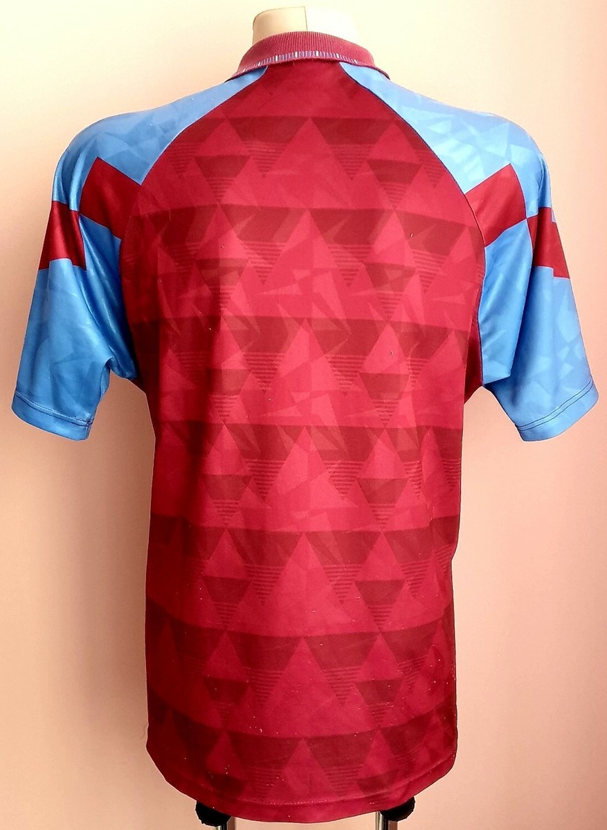Aston Villa 1990 - 1992 Home football Umbro shirt | eBay