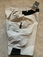 Men's Hiking Shorts Outdoor Ripstop Cycling Pants Quick Drying Cargo 30 Gray