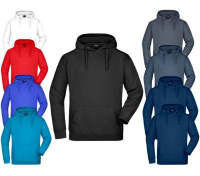 James & Nicholson JN047 Hooded Sweat Hoodie Sweater Kapuzenpullover