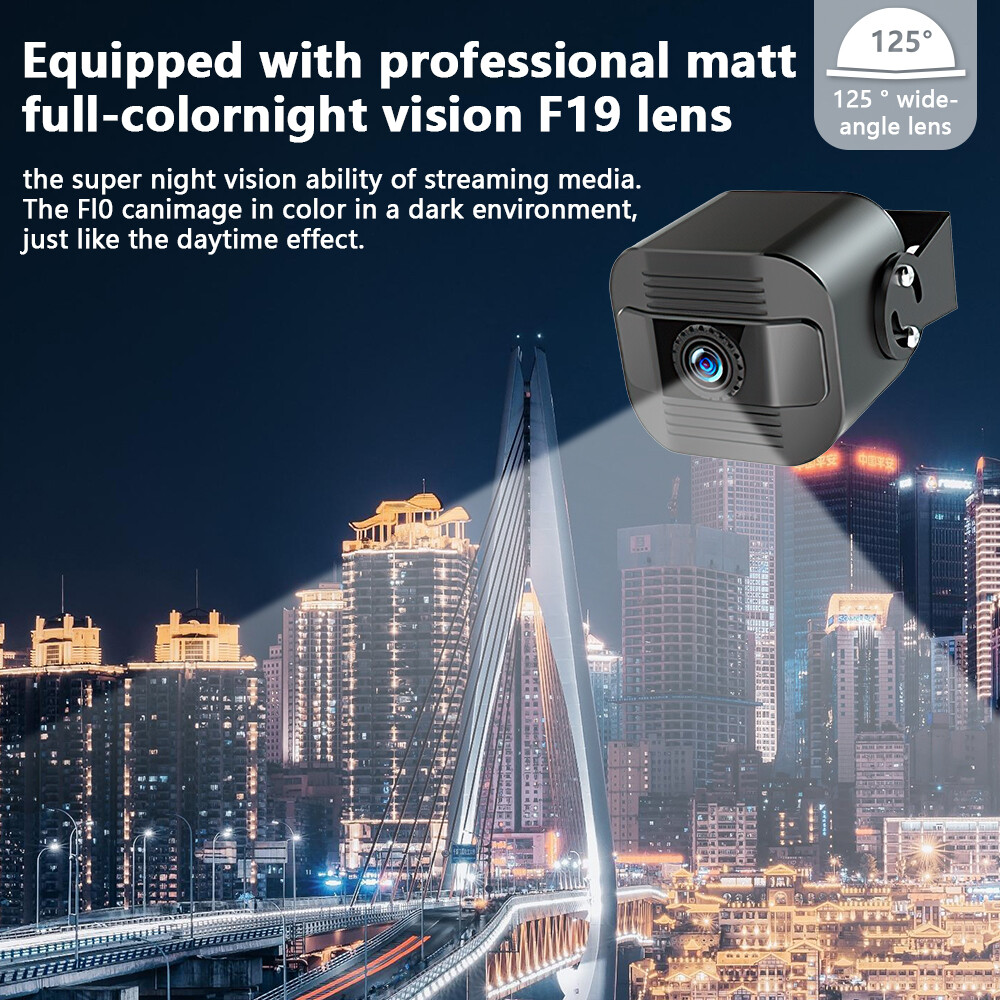 Backup Camera with 10.1 Inch Touch Screen Monitor, 4 AHD 1080P Backup Camera