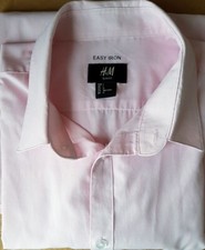 Chemise homme coupe ajustée H&M rose pâle Taille (L) t.b.e slim fit shirt