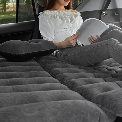 Inflatable Car Double Air Bed Car Boot Rear Rest Mattress Travel Camping UK` - Picture 11 of 12