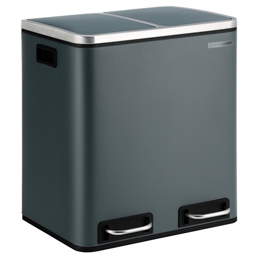 Mülleimer  Recycling Abfalleimer Papierkorb Mülltrenner Treteimer Küche SONGMICS - Bild 15 von 122