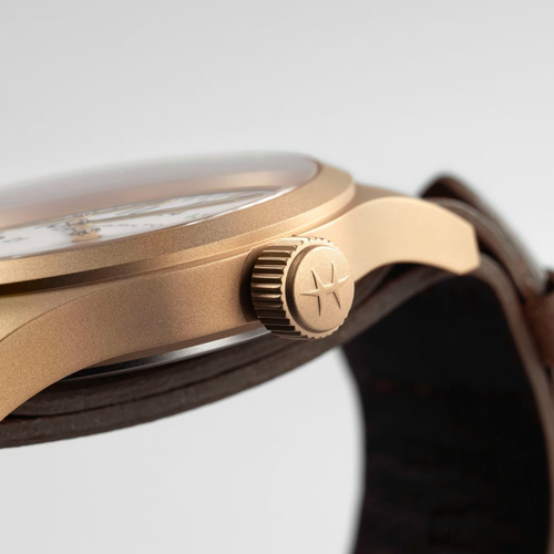 Hamilton Khaki Field Mechanical Bronze ST Steel White Dial Men's Watch H69459510 - Foto 6 di 7