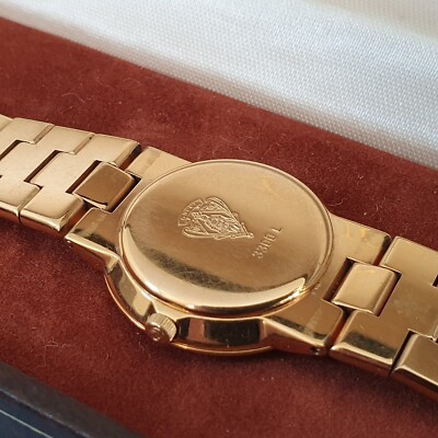 Gucci 3300L 18K Gold Plated Women's Watch with Diamond Hour