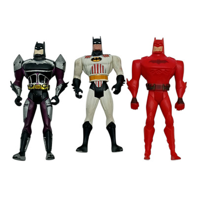 Lot 3 Batman Action Figures 6'' DC Comics Parts Repair Custom Incomplete