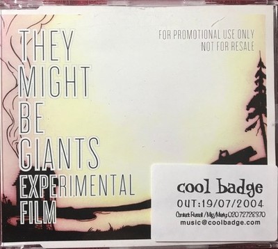 THEY MIGHT BE GIANTS - Experimental Film CDr Promo Single with stickers VGC