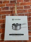 MASTER CLASS Premium Cookware 2.5 Qt Sauce Pot & Lid Brushed Aluminum