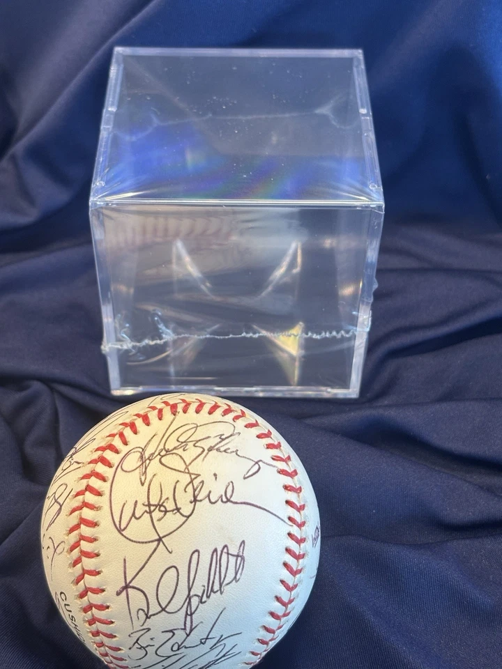 1998 1999 ATLANTA Braves TEAM SIGNED BASEBALL 20 Signatures Cox Glavine Smoltz + - Image 2 of 4