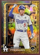 Freddie Freeman 2025 Topps Gilded Collection Gold /99 LA Dodgers
