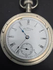 ​Antique 1888 Waltham PS Bartlett Pocket Watch - Running with Damaged 24H Dial