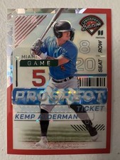 2024 Panini Prospect Edition Red Cracked Ice Prizm Kemp Alderman Miami Marlins