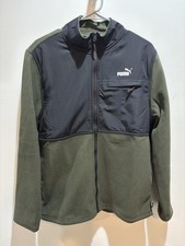 Puma Men  s Lightweight Full Zip Jacket Green Size M New With Tags