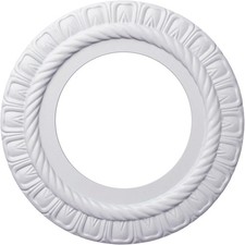 Decorative Ceiling Medallion 10.625"OD x 5.75"ID x 0.5"P Polyurethane