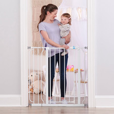 Regalo Easy Step Extra Tall Walk-Through Baby Gate, 29.5-38.5 in Single
