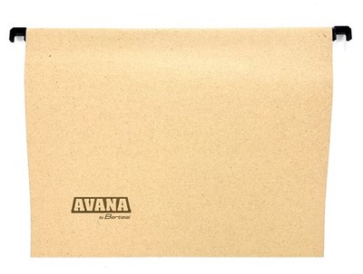 Avana by Bertesi A4 Hängeordner V Boden Kraftpapier mit Etikettenhalter 50 Stück