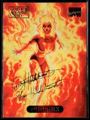 1994 Fleer Marvel Masterpieces Hildebrandt #89 Phoenix Gold Foil Signature