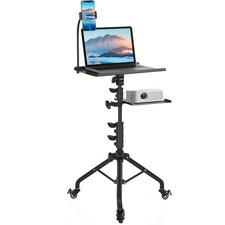 Mobile Laptop Tripod Stand 11-16 Inch on Wheels 82-170cm Height Adjustable Pr...