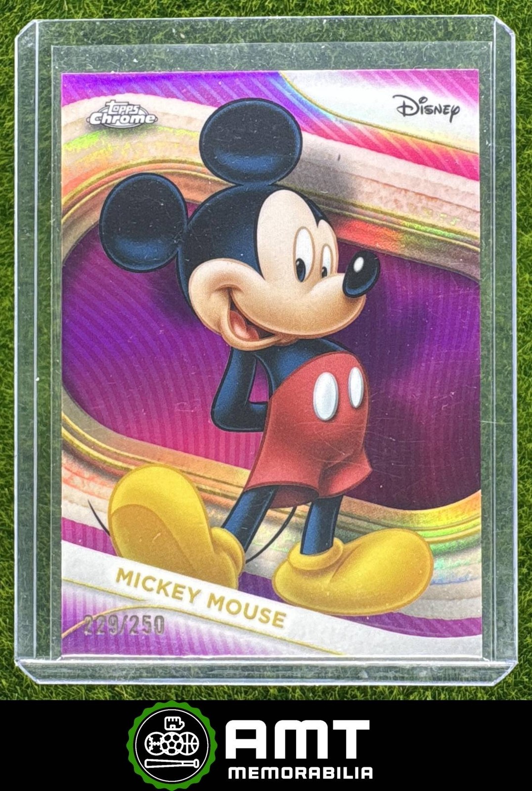 Mickey Mouse 2025 Topps Chrome Disney #1 Pink Refractor /250 Price