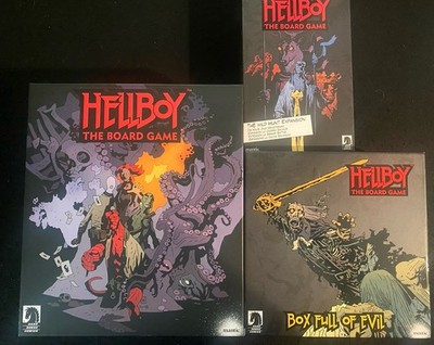 Hellboy the Board Game + Box Full Of Evil + Wild Hunt + Krauss * Matnic