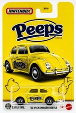 Matchbox '62 Volkswagen Beetle Yellow Marshmallow Candy Themed 164 Scale Die...