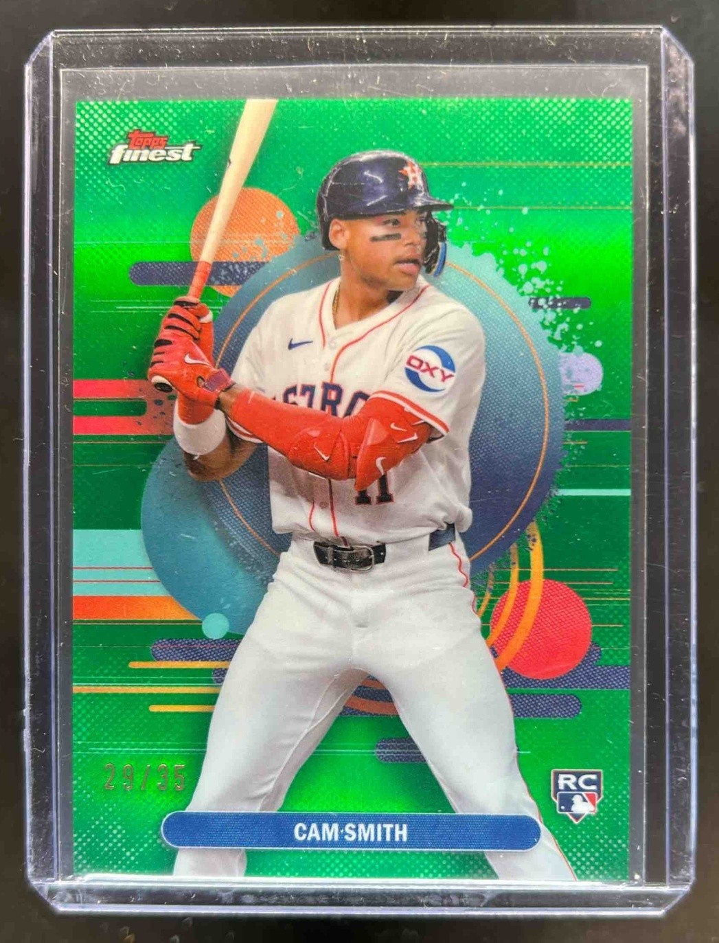 2025 Finest Cam Smith Uncommon RC Green Refractor #29/35 Astros