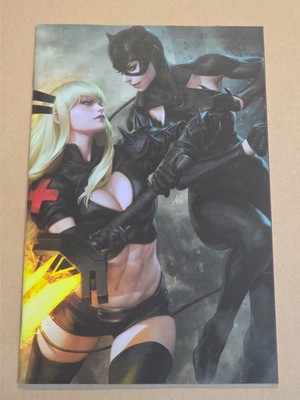 DEADPOOL BATMAN #1 MARVEL COMICS 2025 1:100 ARTGERM VIRGIN VARIANT NM