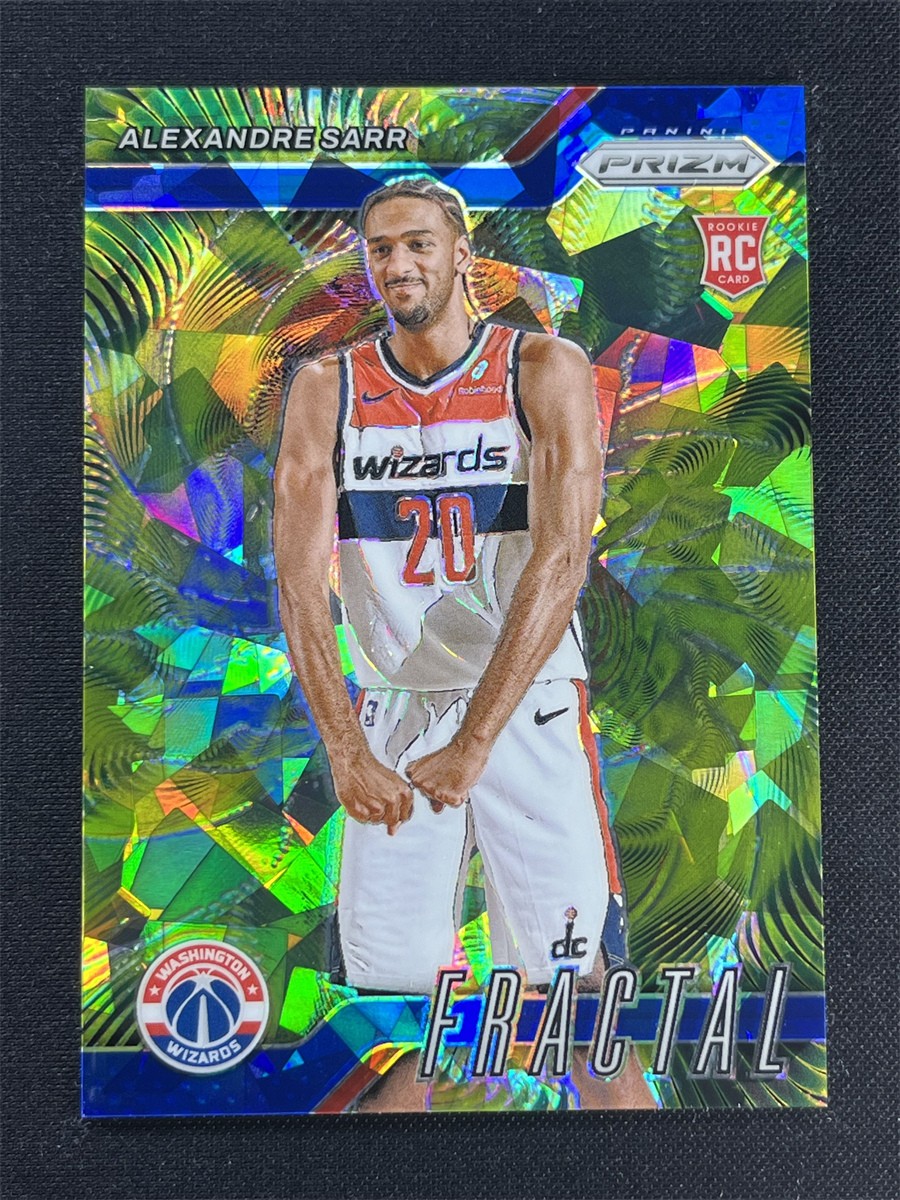 2024-25 Panini Prizm Alexandre Sarr #6 Blue Cracked Ice Fractal Rookie RC /125