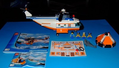 Lego #7738 Coast Guard Helicoper & Life Raft ''Great Condition''