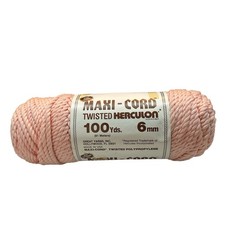 Maxi Cord Twisted Hercules PINK 6mm 100 Yds. Polypropylene Yarn