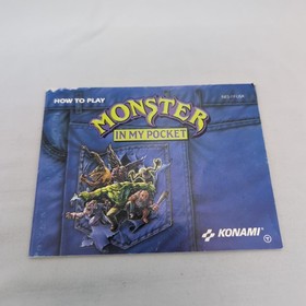 Monster in My Pocket Nintendo Entertainment System NES Complete CIB No Figure