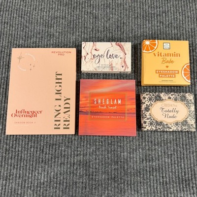 NEW Eyeshadow Palette Lot 5 Sephora Revolution Pro Sheglam Beauty Crop Makeup