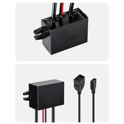 12V/24V Auto Ladegerät Max Output 66W Max Current 5,5A Versiegelt Wasserdicht D