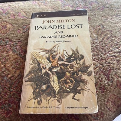 PARADISE LOST AND PARADISE REGAINED By John Milton & Frederic B. Tromly *VG+*