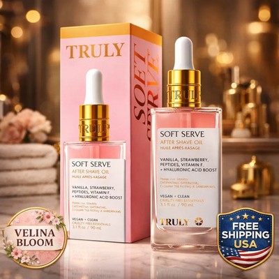 Truly Beauty Soft Serve After Shave Oil 3.1 fl oz / 90 mL Brand New Without Box